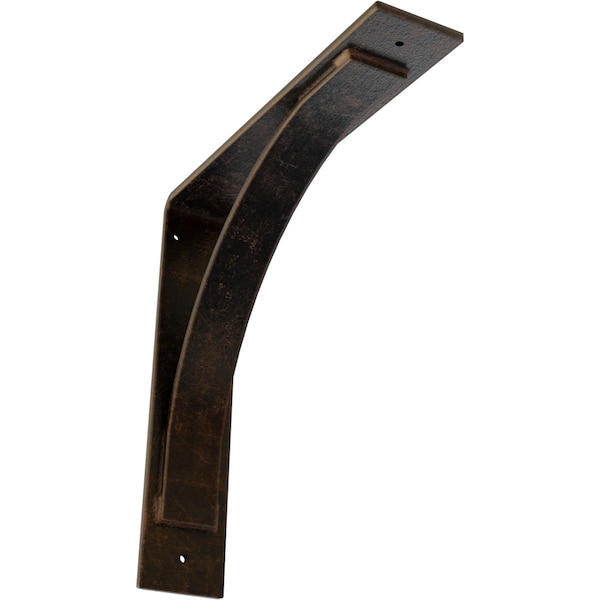 Ekena Millwork Morris Steel Bracket, Antiqued Bronze 3"W x 14"D x 14"H BKTM03X14X14MOABZ - main